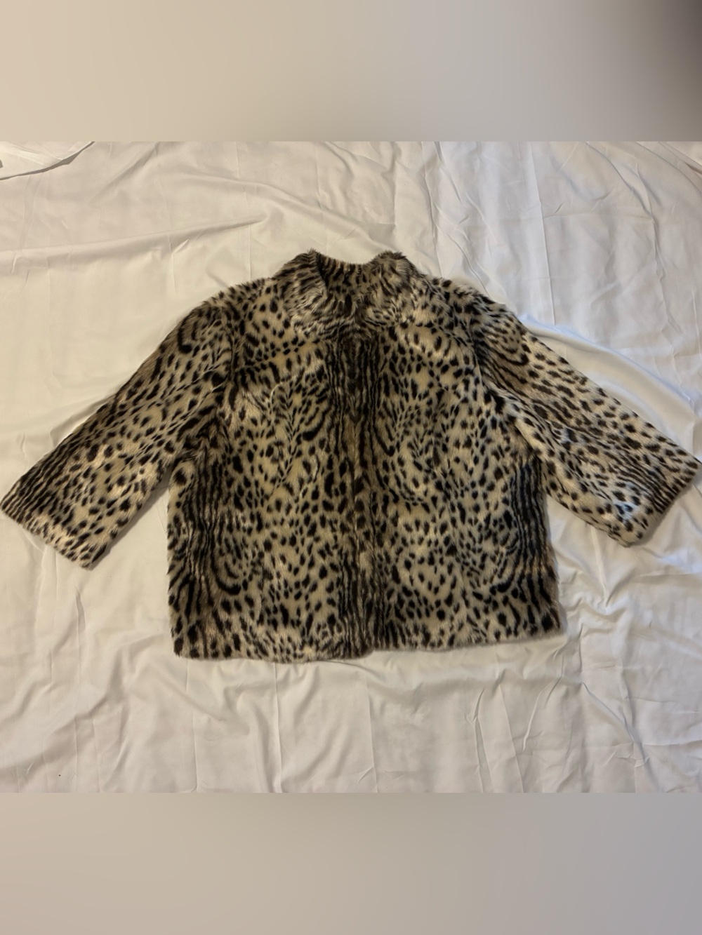 Vintage inspired PLUS SIZE Leopard print swing coat 16w